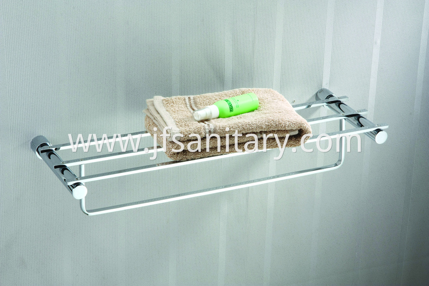 Brass towel rack